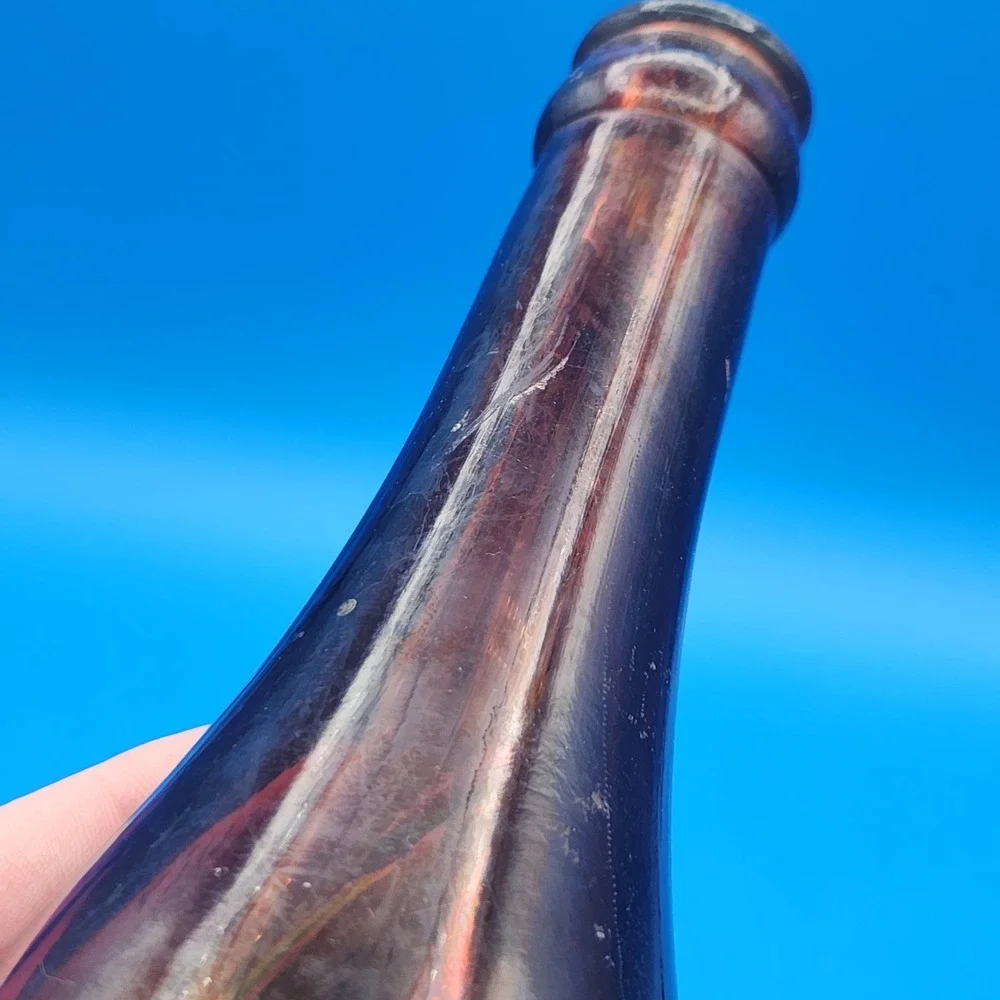 Rare 1920's Cerveza Hatuey Bacardi Cuban Beer Bottle Brockway Glass Mold 1280